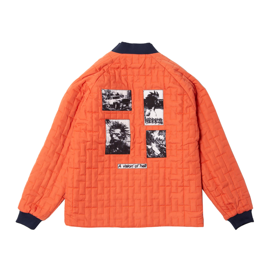 Hoddle Skateboards 'Reversible' Bomber Jacket (Orange)