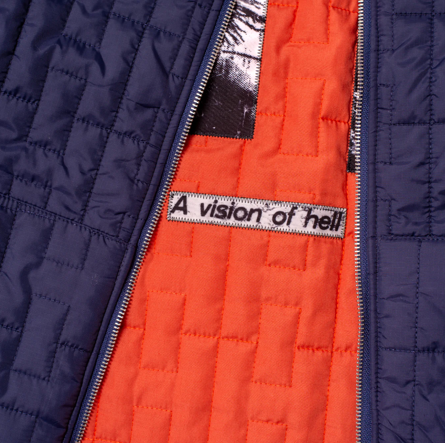 Hoddle Skateboards 'Reversible' Bomber Jacket (Orange)