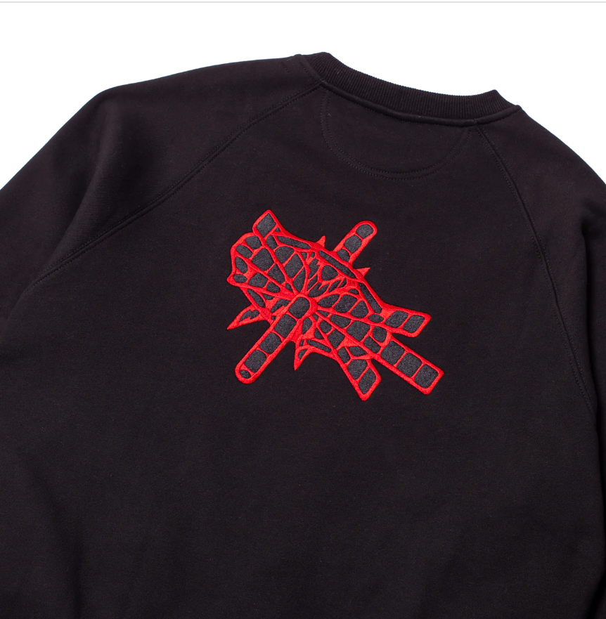 Hoddle Skateboards 'Satellite' Crewneck (Black)