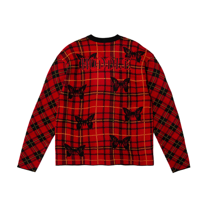 Hoddle Skateboards 'Butterfly' Plaid Knit