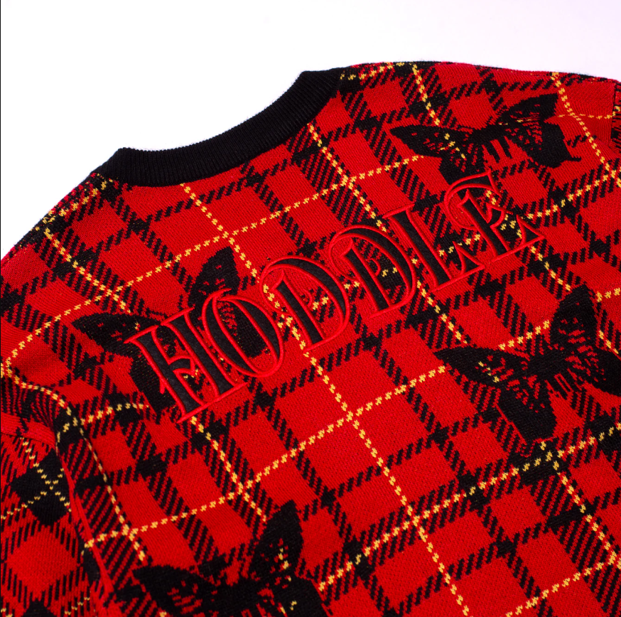 Hoddle Skateboards 'Butterfly' Plaid Knit
