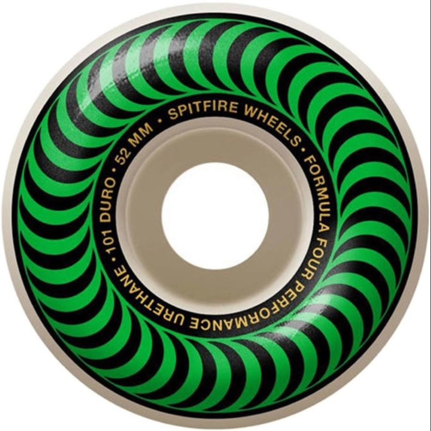 Spitfire 52mm (101A) 'Formula Four Classic' Wheels (Green)