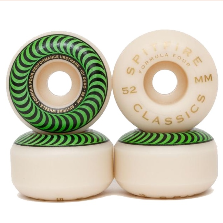 Spitfire 52mm (101A) 'Formula Four Classic' Wheels (Green)