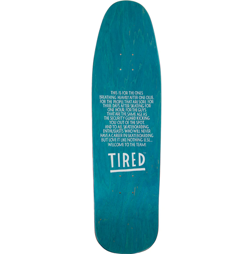 Tired Skateboards 'Shelf Life By Brian Lotti' Deck (Blue)