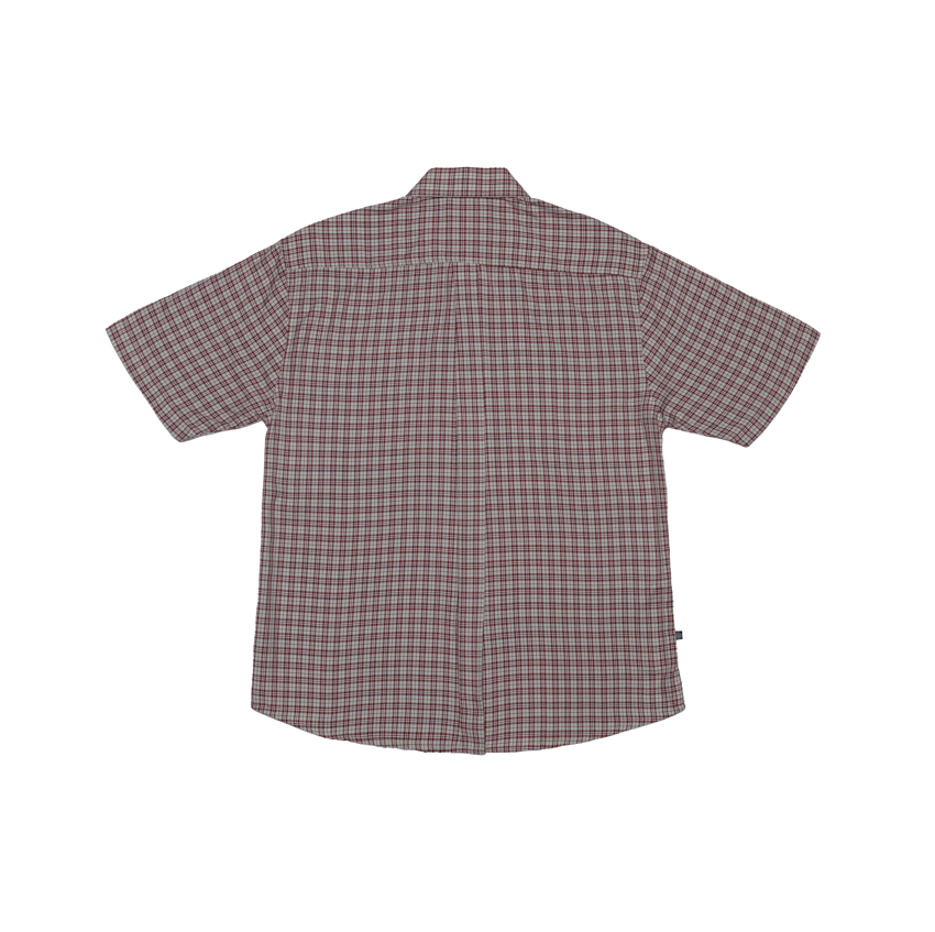 Holiday Route 'Texture Pocket' Button Up Shirt (Red/Cream)