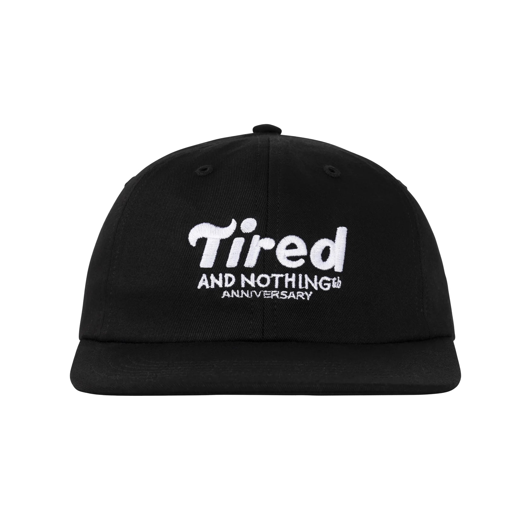 Tired Skateboards 'Nothing Th' 6 Panel Cap (Black)