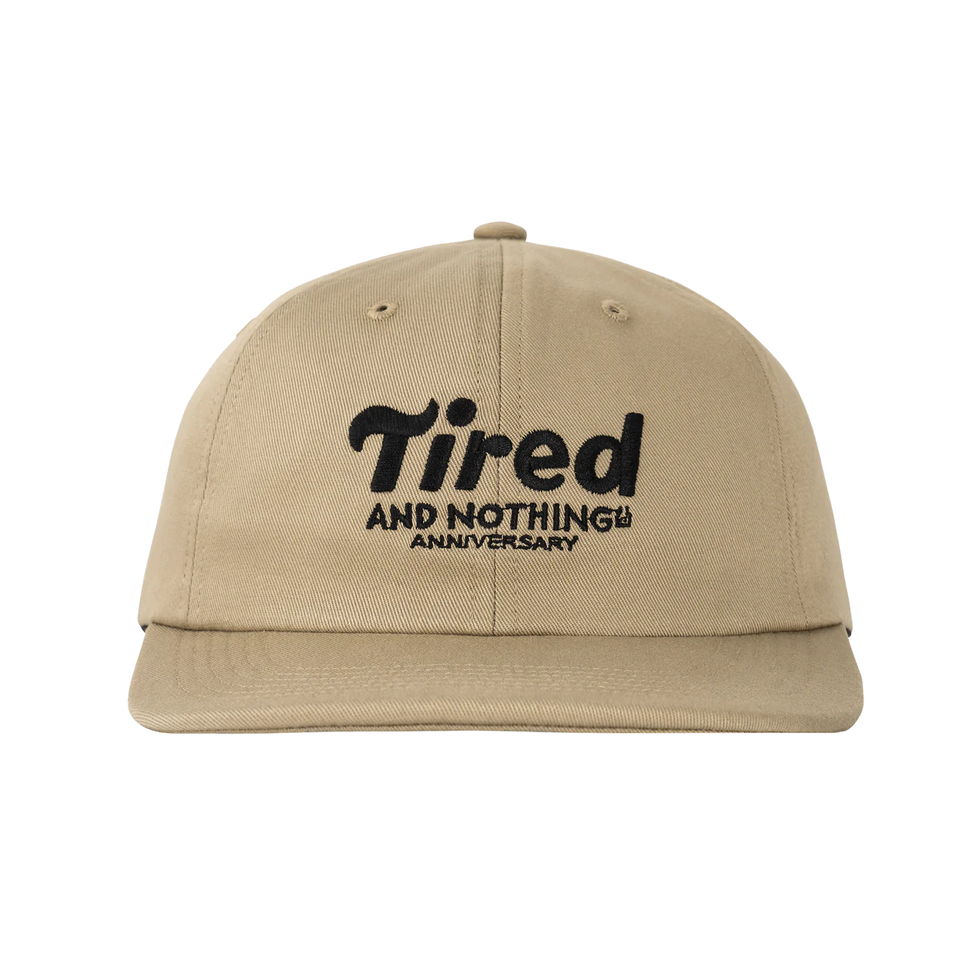 Tired Skateboards "Nothing TH" 6 Panel Cap (Khaki)