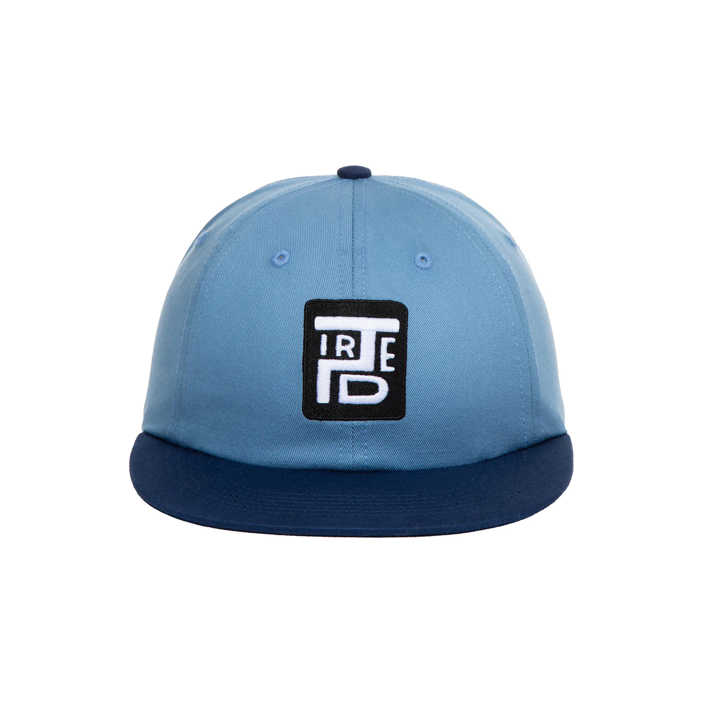 Tired Skateboards "Stamp 2 Tone" 6 Panel Cap (Light Blue)