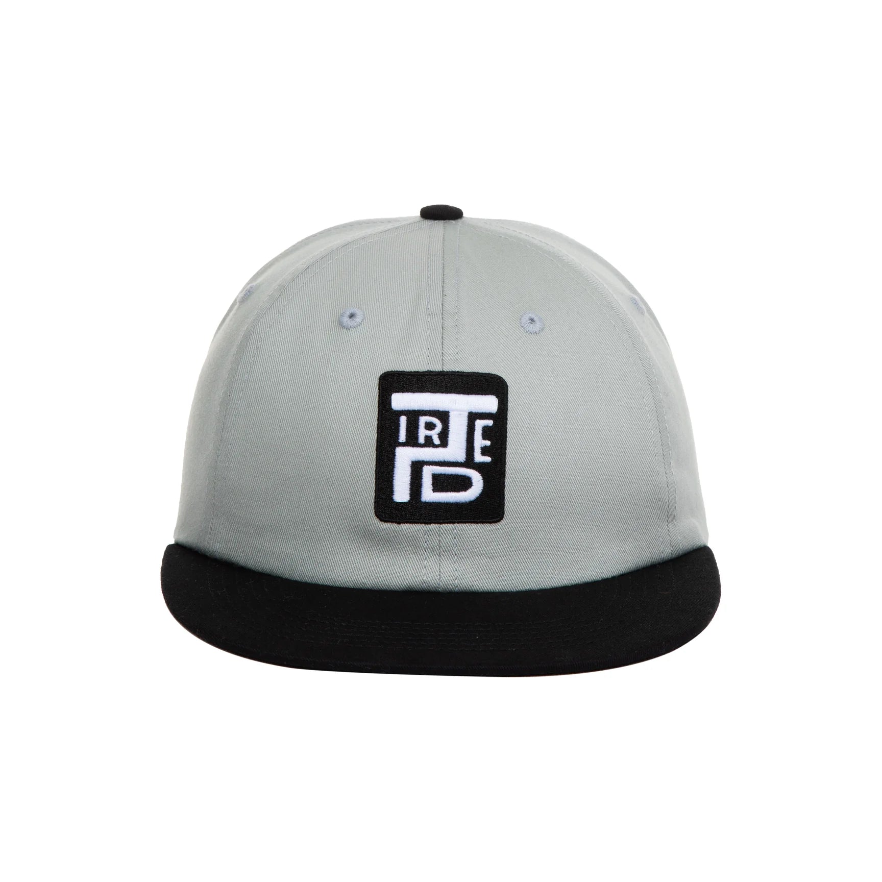 Tired Skateboards 'Stamp 2 Tone' 6 Panel Cap (Ash Black)