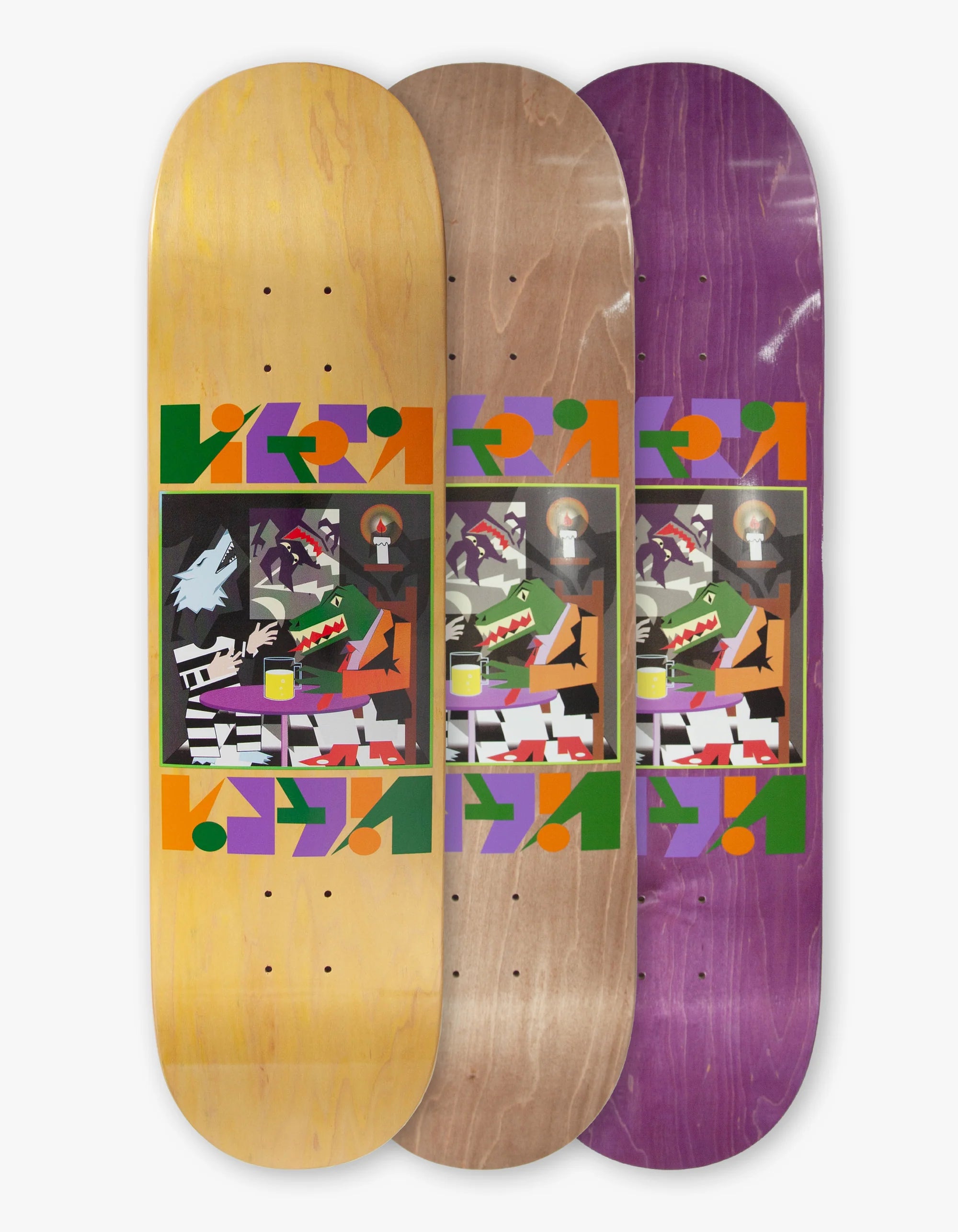 VICTORIA 8.38" 'Wild Night Board' Deck (Purple)