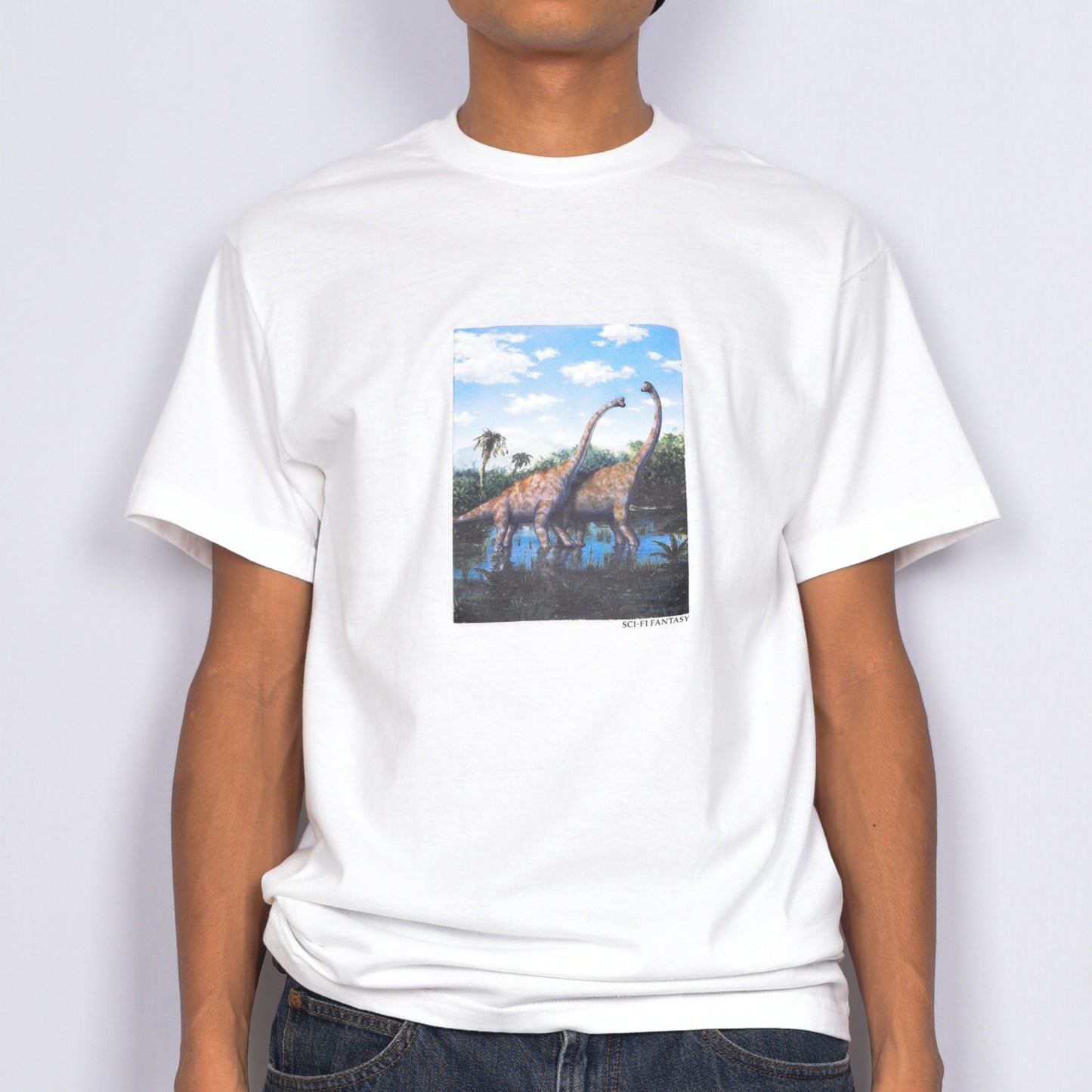 Sci-Fi Fantasy "Dino" T-Shirt (White)