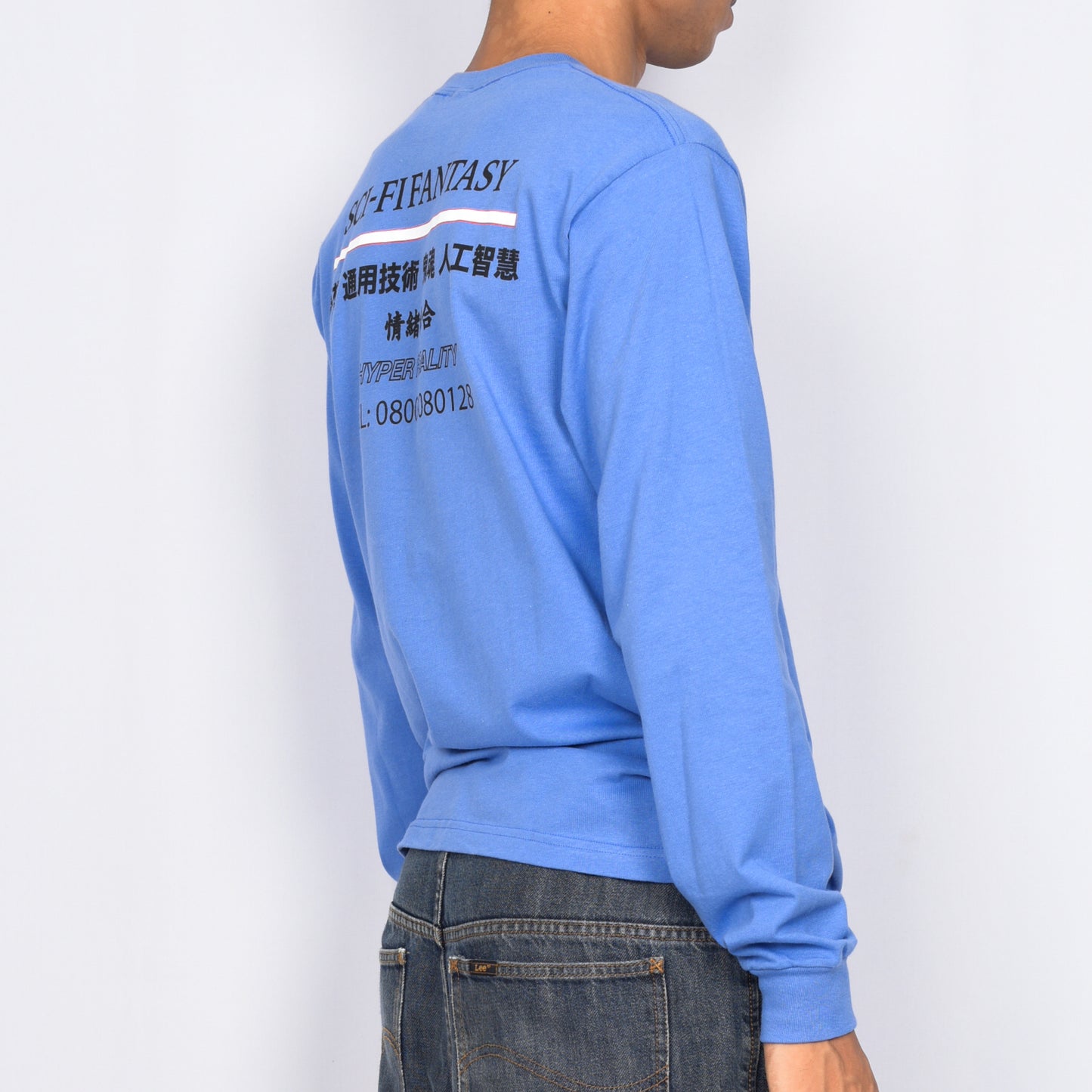 Sci-Fi Fantasy "Industrial" L/S Shirt (Light Blue)