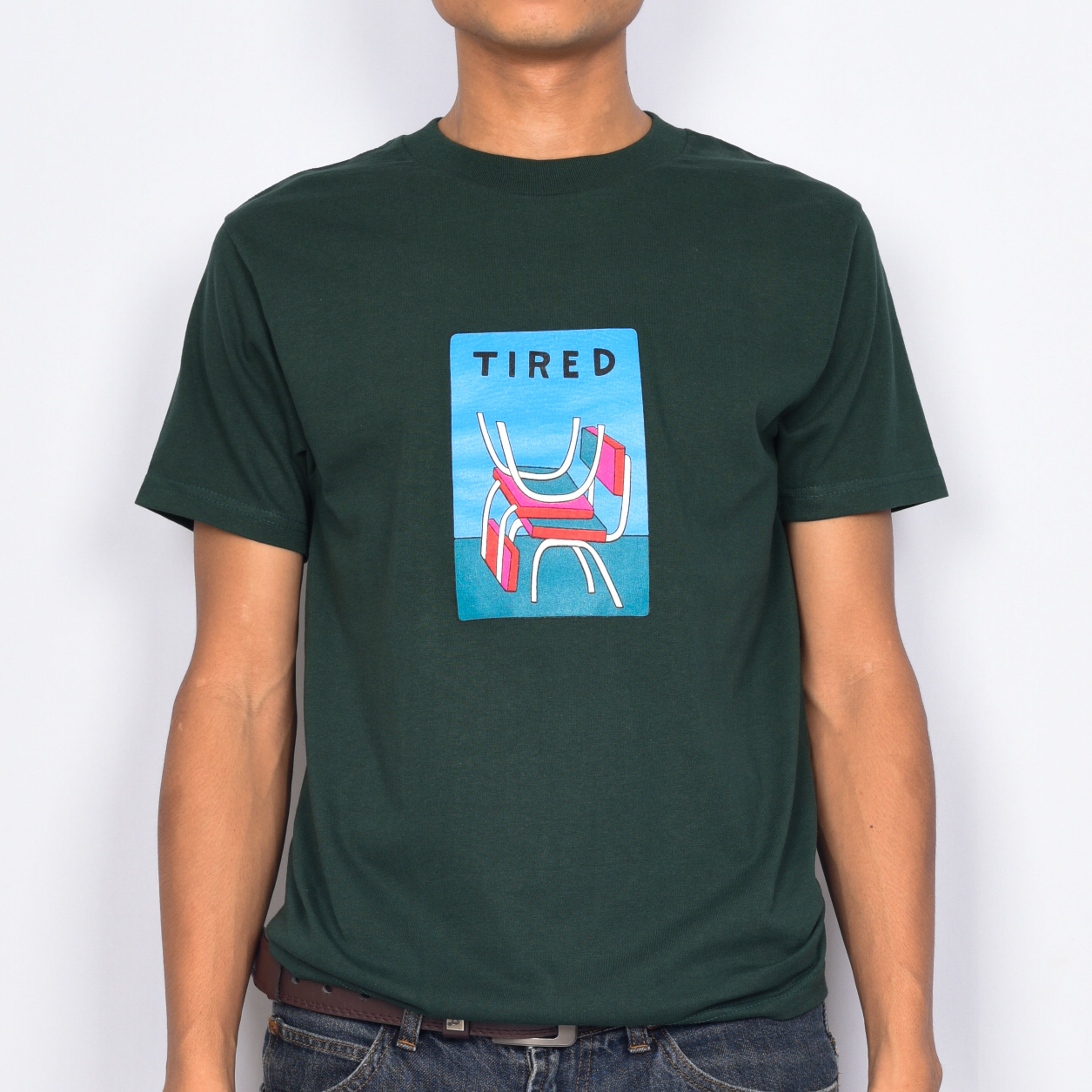 Tired Skateboards 'Seats' T-Shirt (Green)