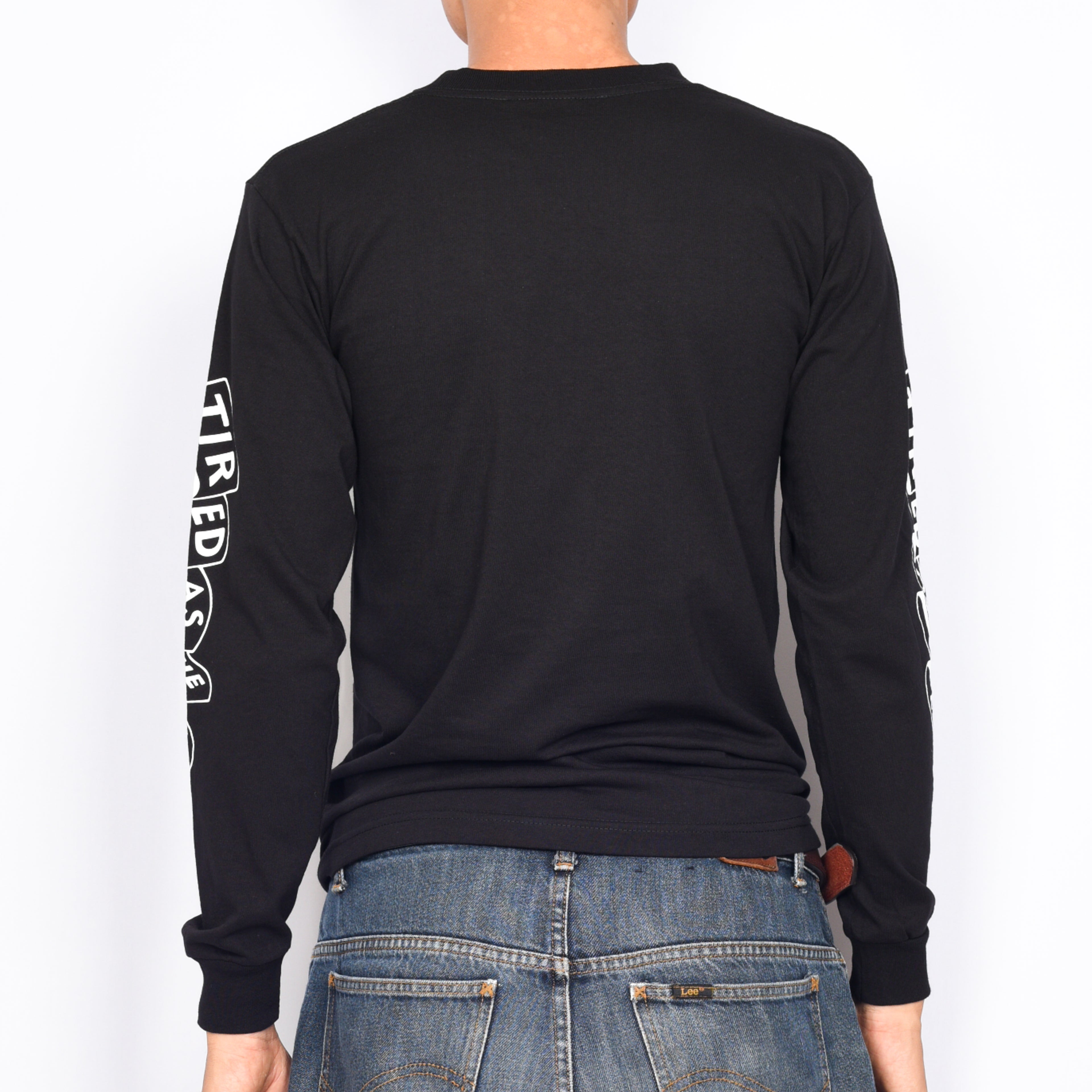 Tired Skateboards 'Tired As Hell' Long Sleeve T-Shirt (Black)