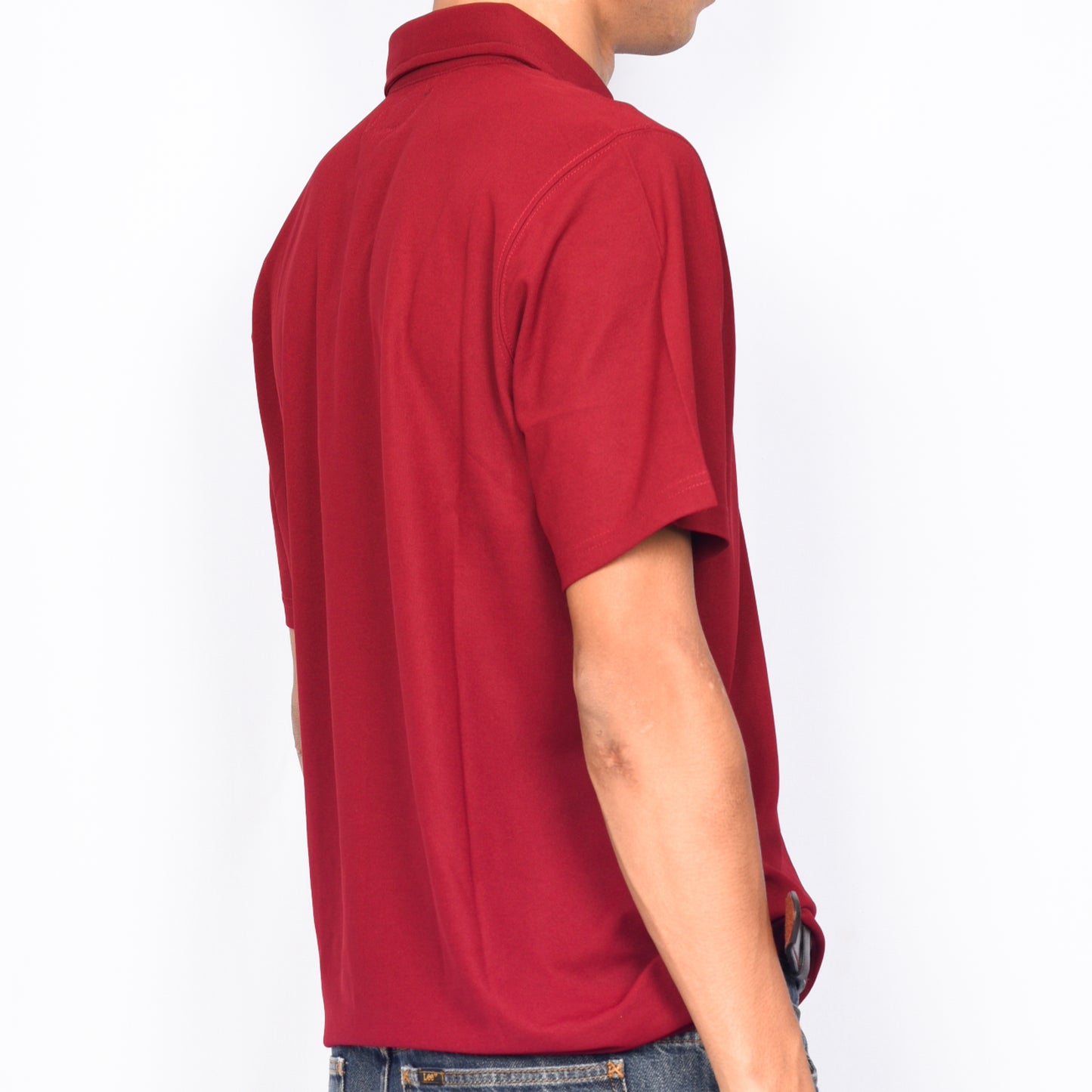 Tired Skateboards "Golf" Polo T-Shirt (Burgundy)