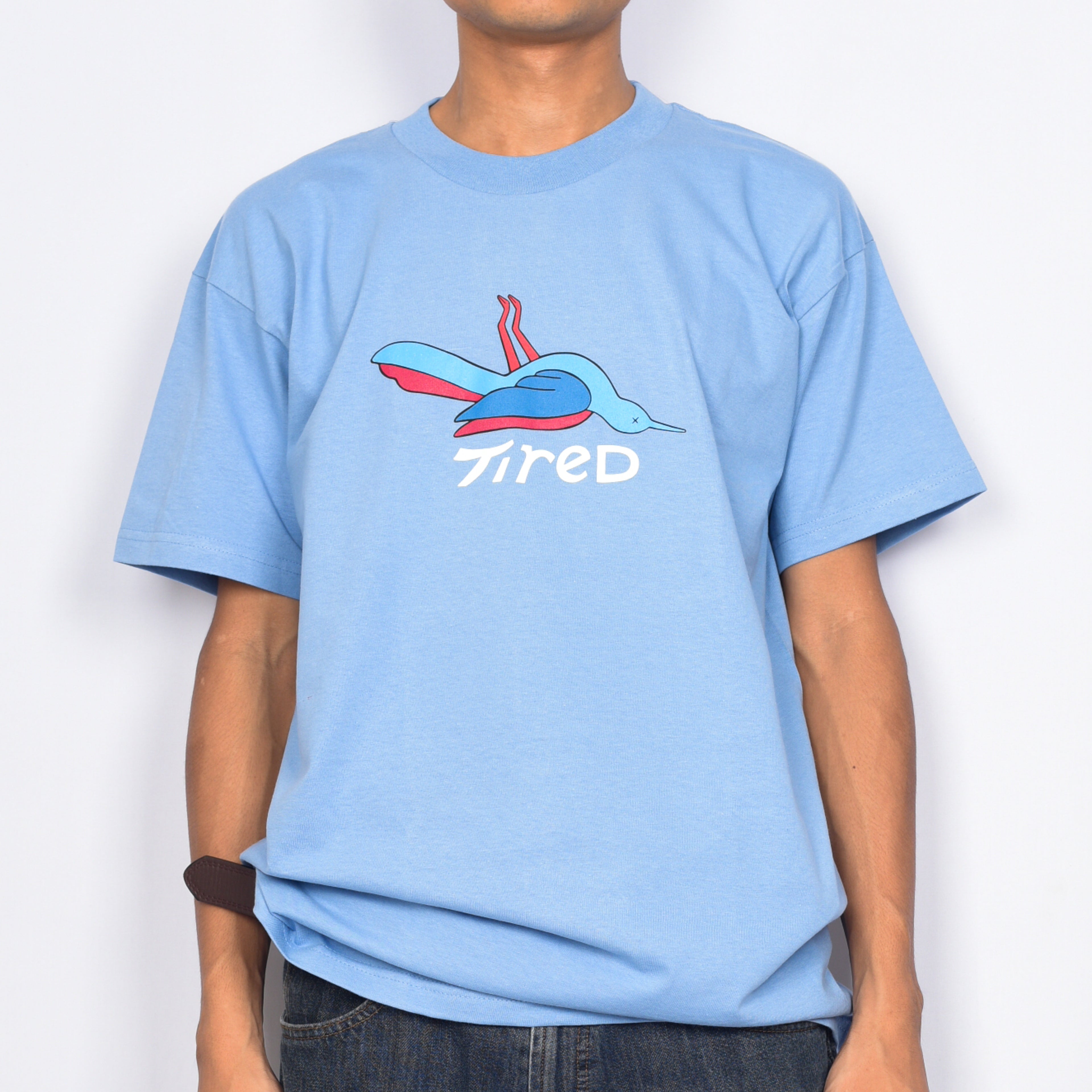 Tired Skateboards 'Bird' T-Shirt (Light Blue)