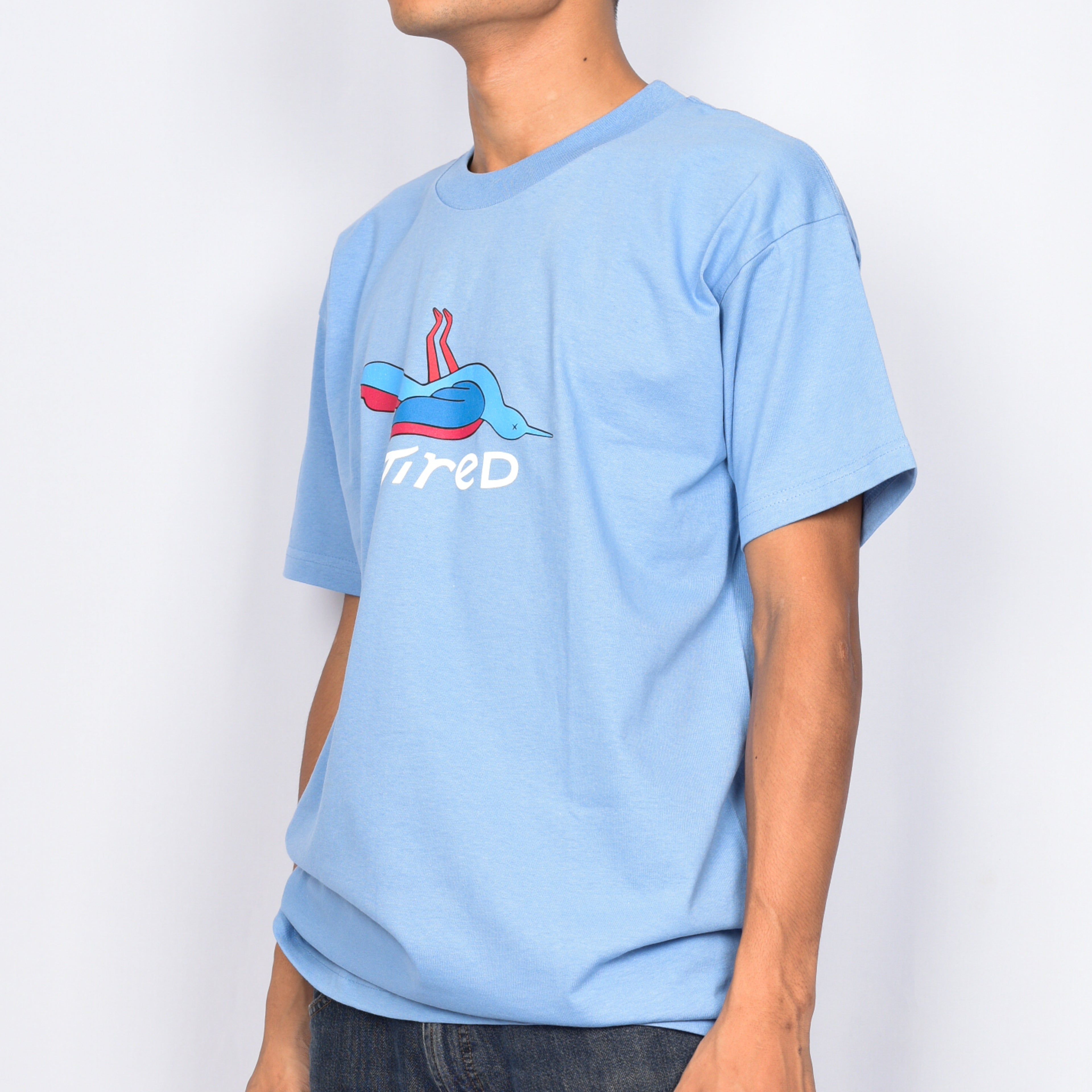 Tired Skateboards 'Bird' T-Shirt (Light Blue)