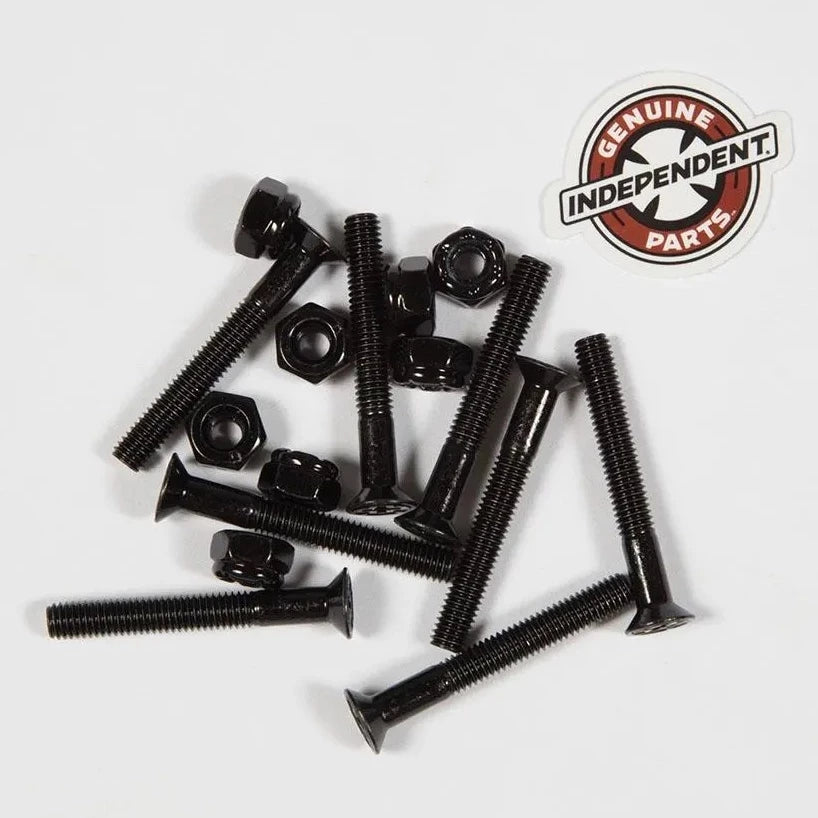Independent Phillips Cross Bolt Black Nuts and Bolts 1.25" Hardware
