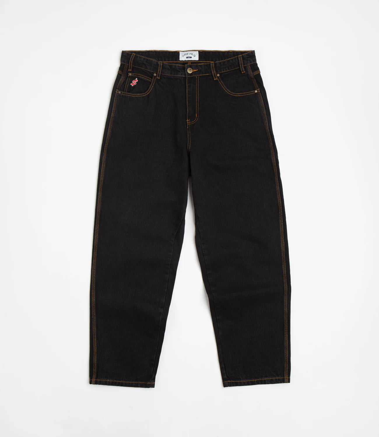CASH ONLY Logo Baggy Denim Jeans (Washed Black)