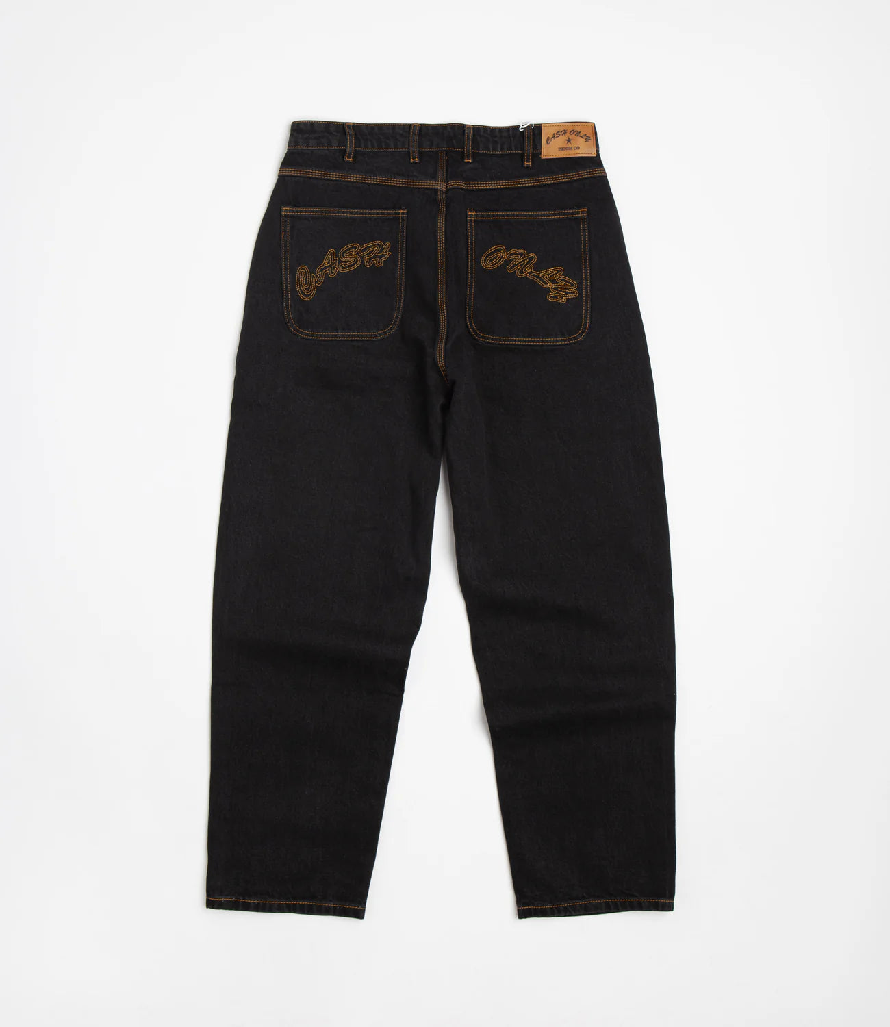 CASH ONLY Logo Baggy Denim Jeans (Washed Black)
