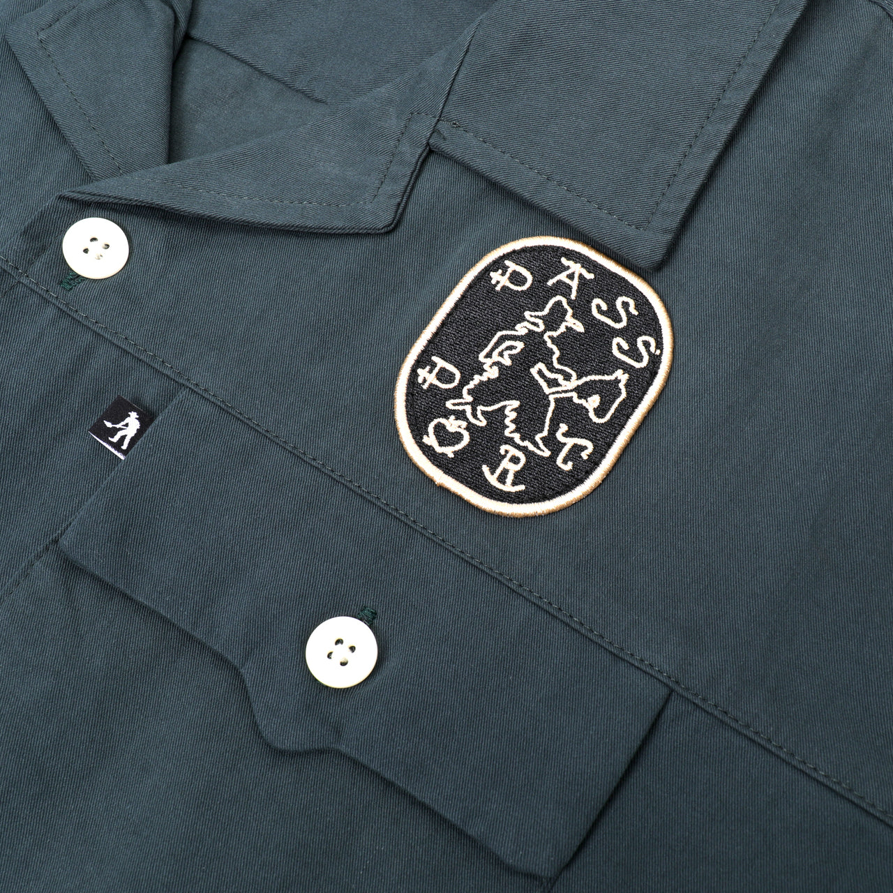 Pass~Port 'Cowpoke' Casual Shirt (Dark Teal)