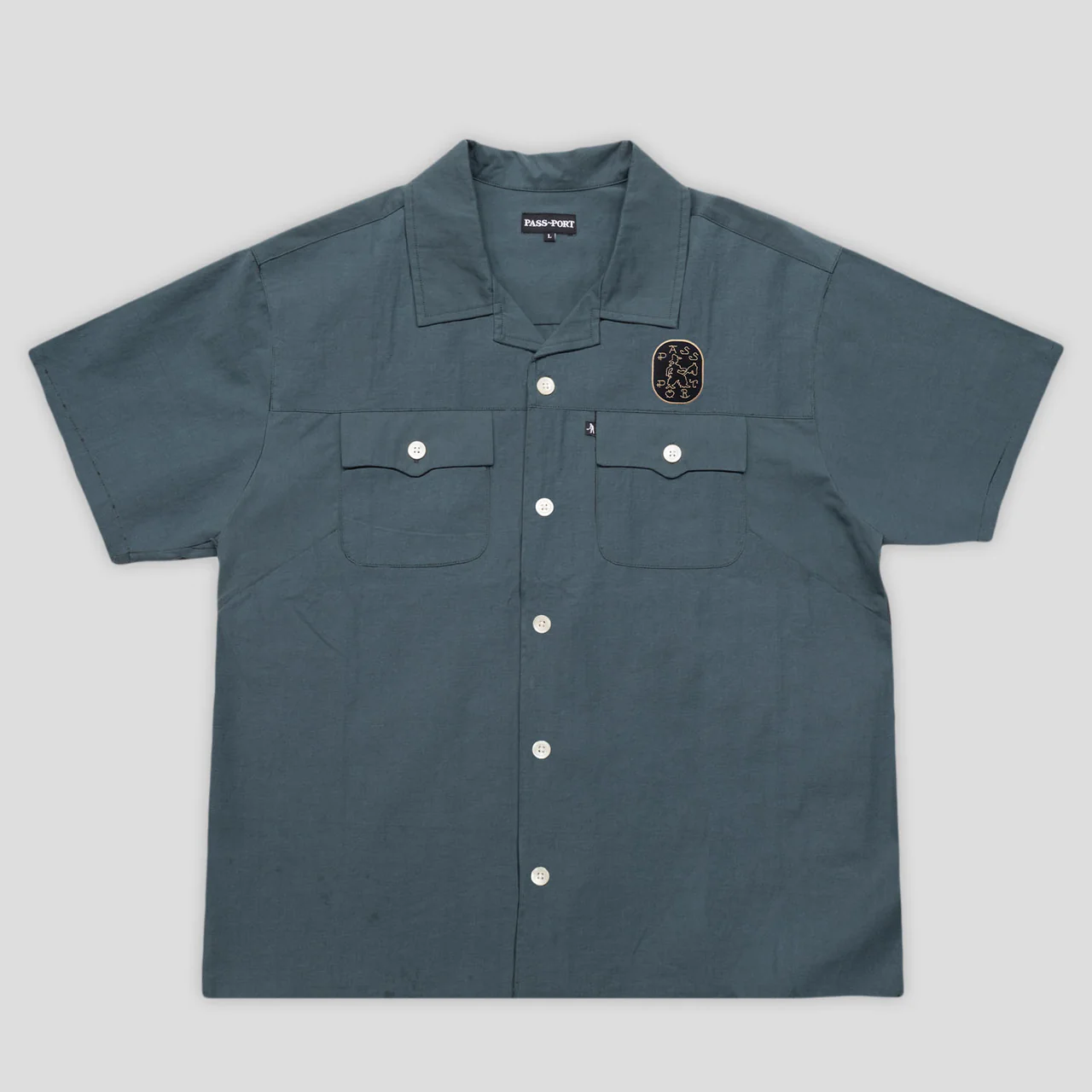 Pass~Port 'Cowpoke' Casual Shirt (Dark Teal)