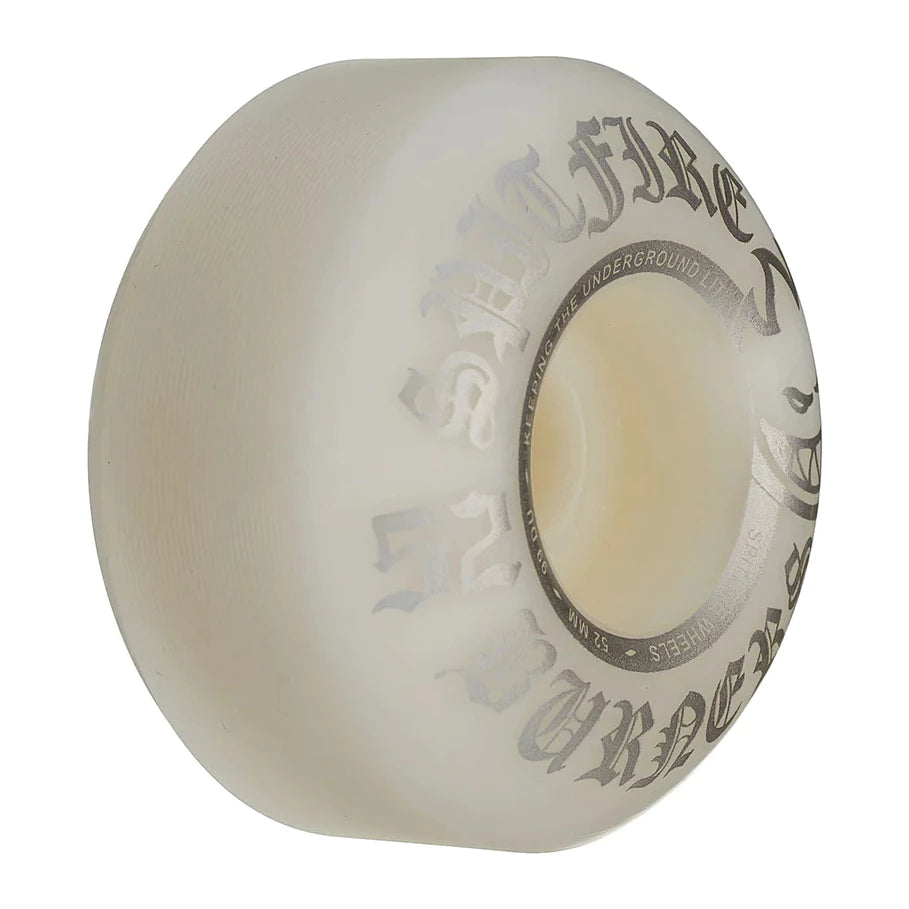 Spitfire Burner Silver 52mm/99a Skateboarding Wheels