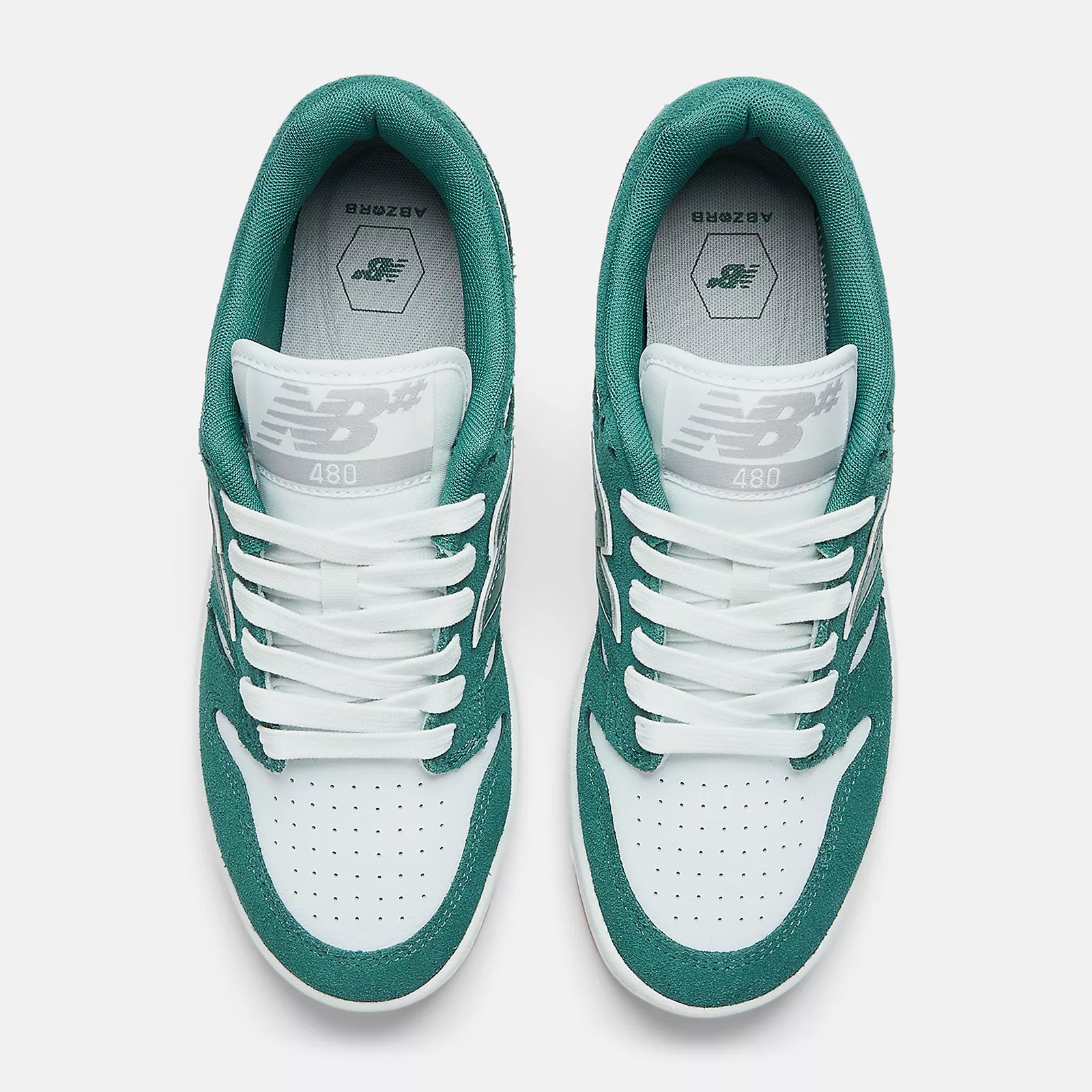 New Balance Numeric '480' Shoes (Vintage Teal/White)