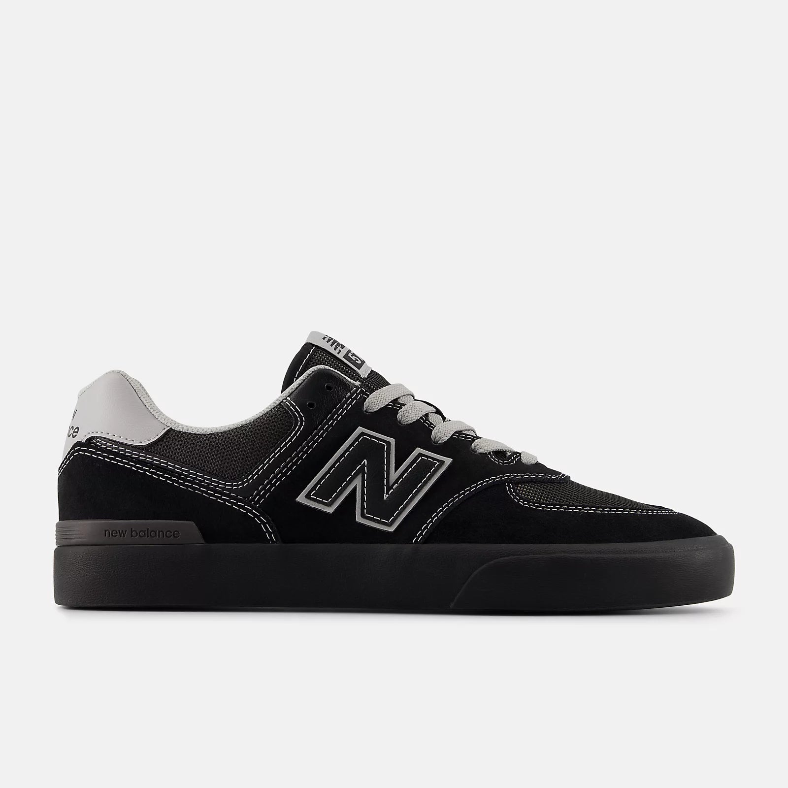 New Balance Numeric '574 Vulc' Shoes (Black/Grey)