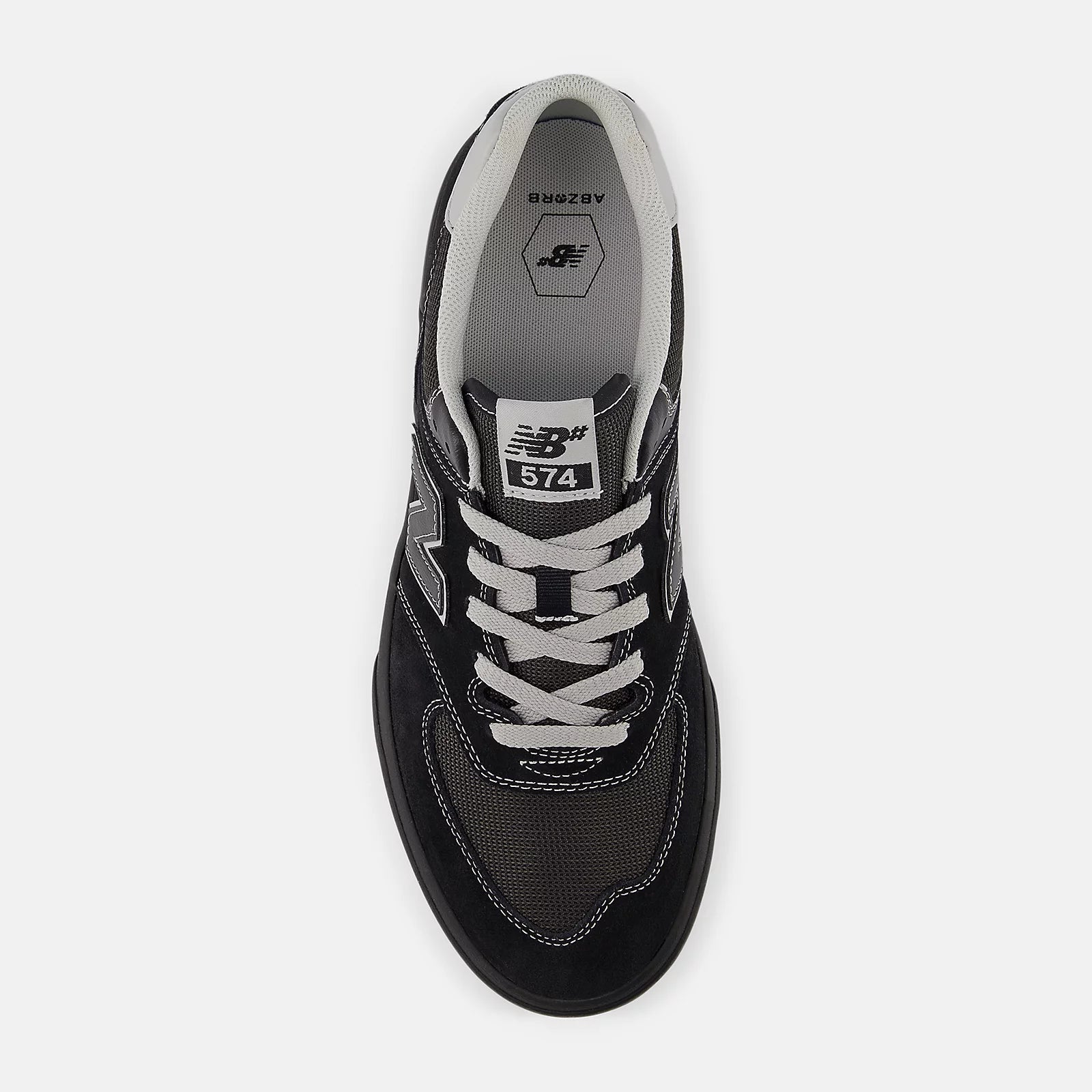 New Balance Numeric '574 Vulc' Shoes (Black/Grey)