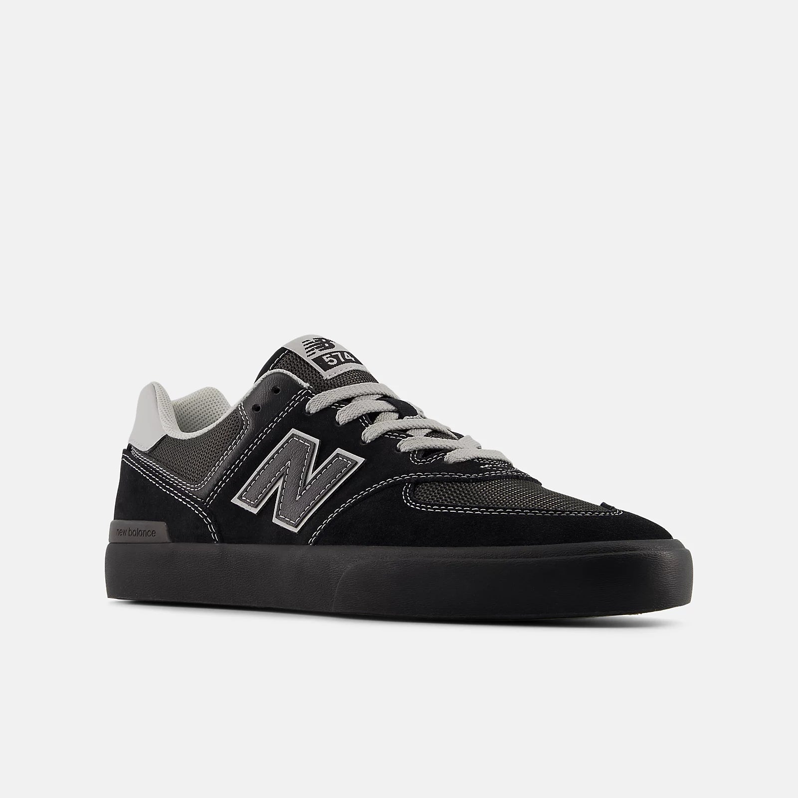New Balance Numeric '574 Vulc' Shoes (Black/Grey)