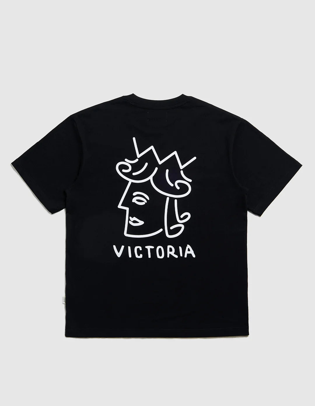 VICTORIA 'Queenhead Logo' T-Shirt (Black)