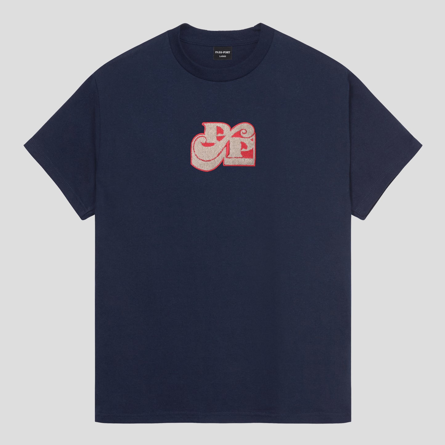Pass~Port 'Tilde Stamp' T-Shirt (Navy)