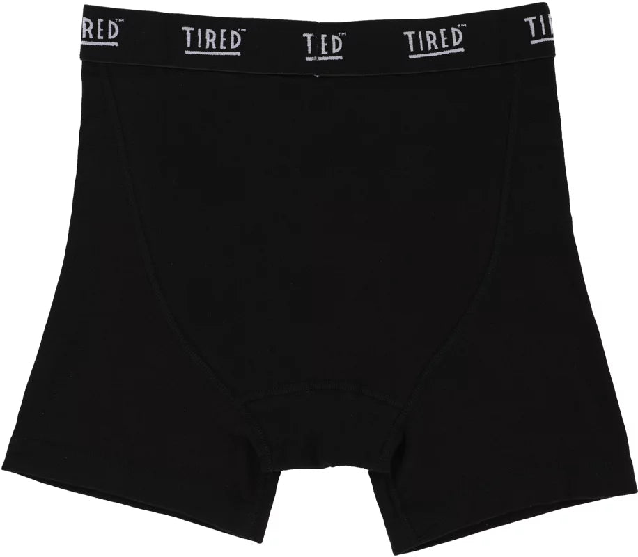 Tired Skateboards OG Logo 3 Pack Boxer Brief (Black)