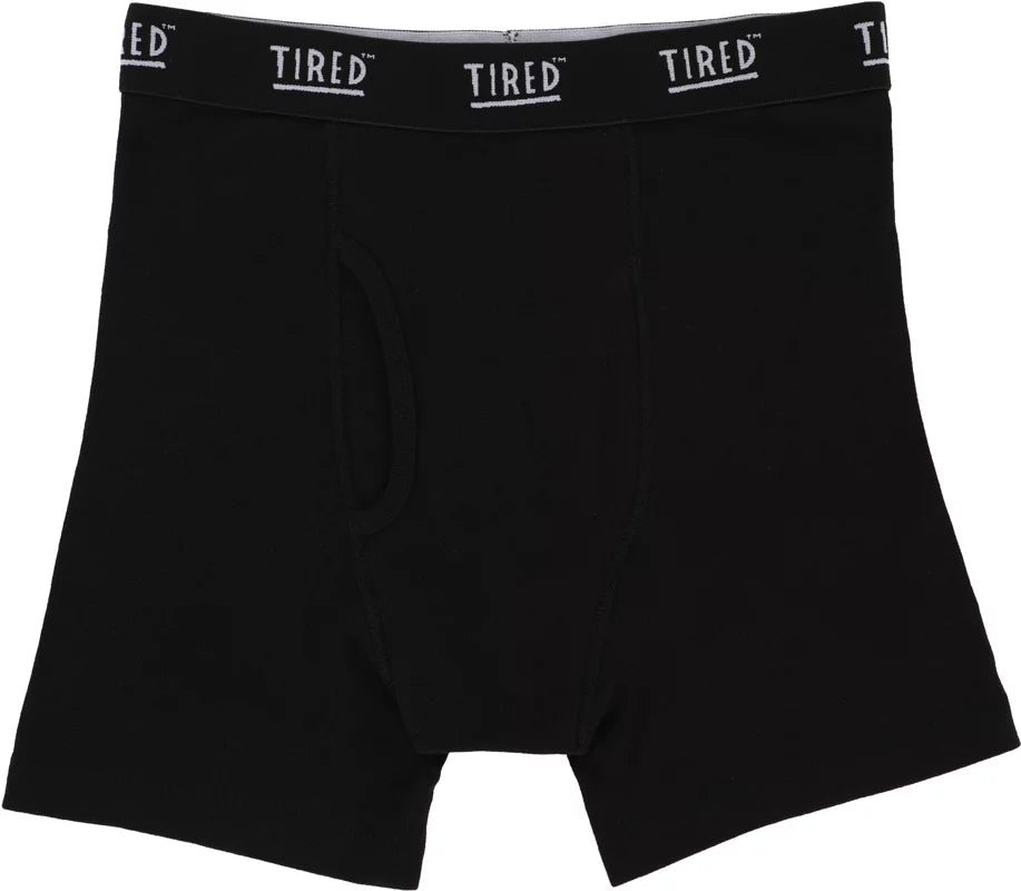 Tired Skateboards OG Logo 3 Pack Boxer Brief (Black)