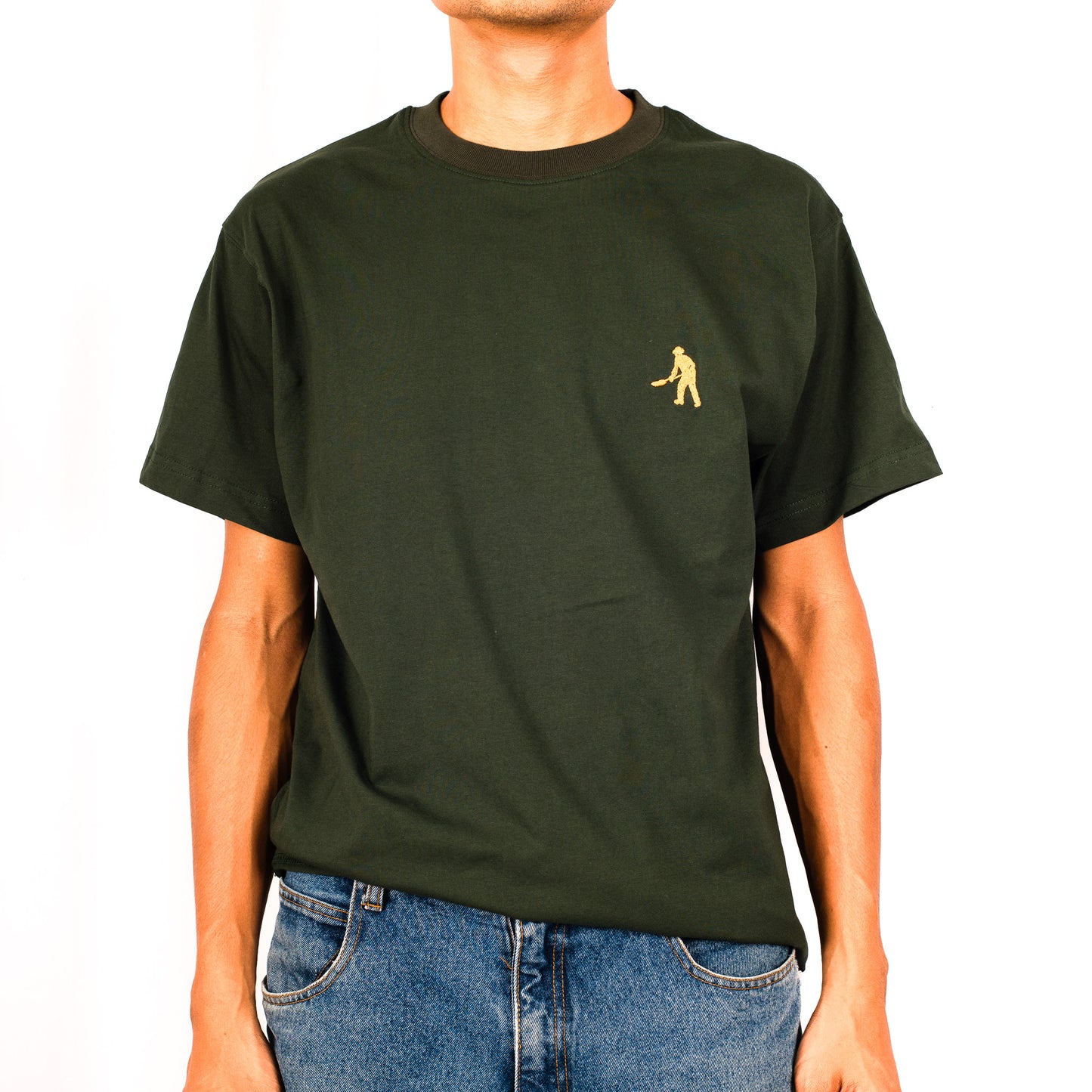 Pass~Port 'Workers Organic Cotton' T-Shirt (Bottle Green)