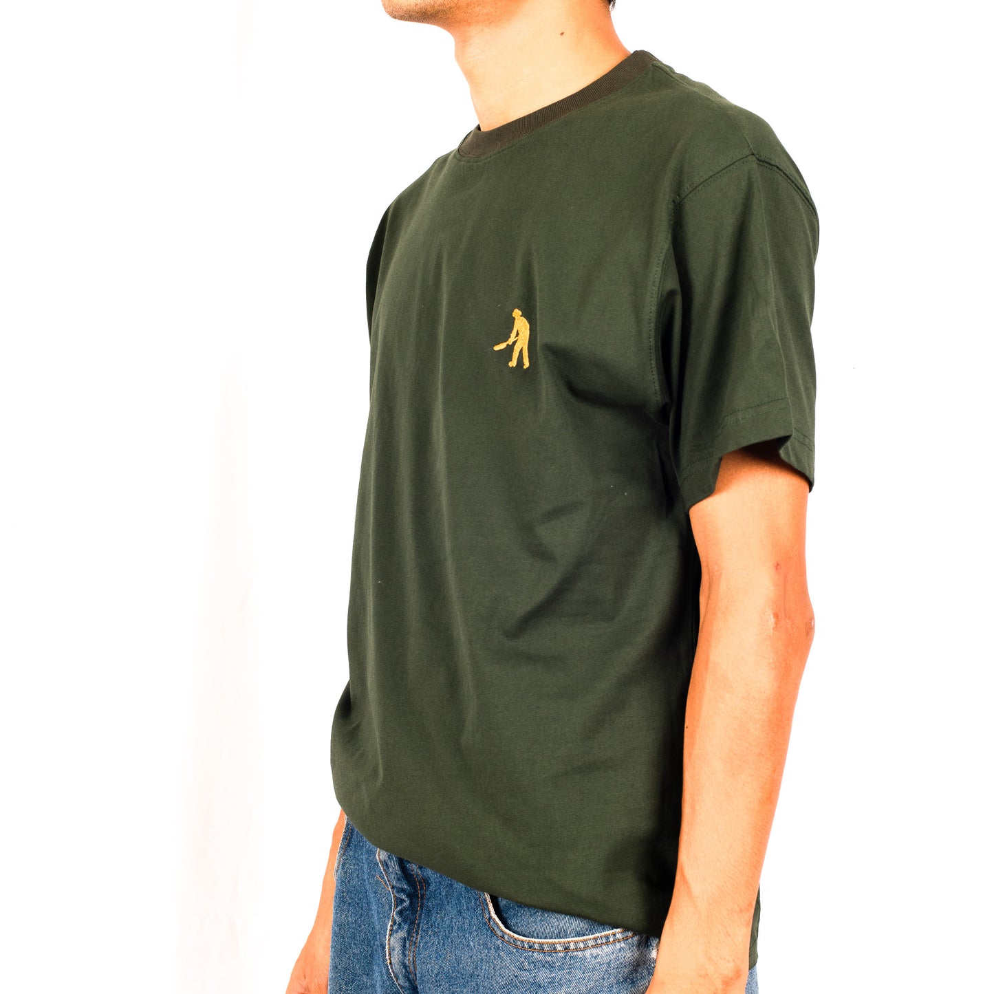 Pass~Port 'Workers Organic Cotton' T-Shirt (Bottle Green)