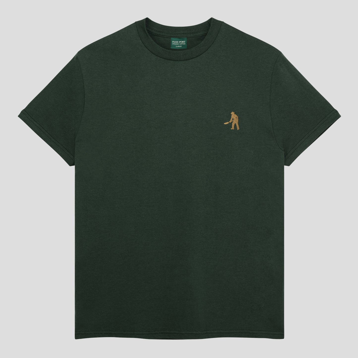 Pass~Port 'Workers Organic Cotton' T-Shirt (Bottle Green)