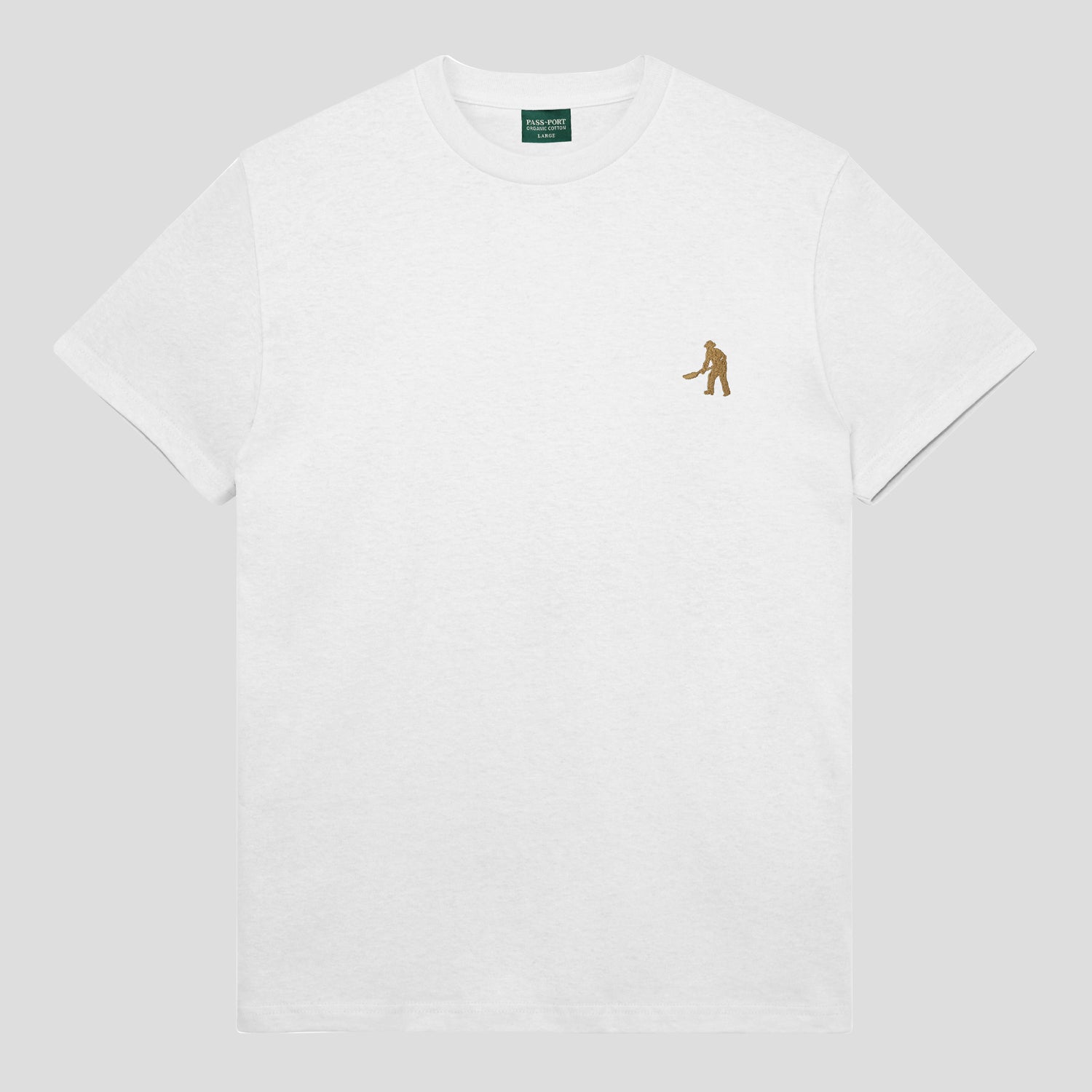 Pass~Port 'Workers Organic Cotton' T-Shirt (White)