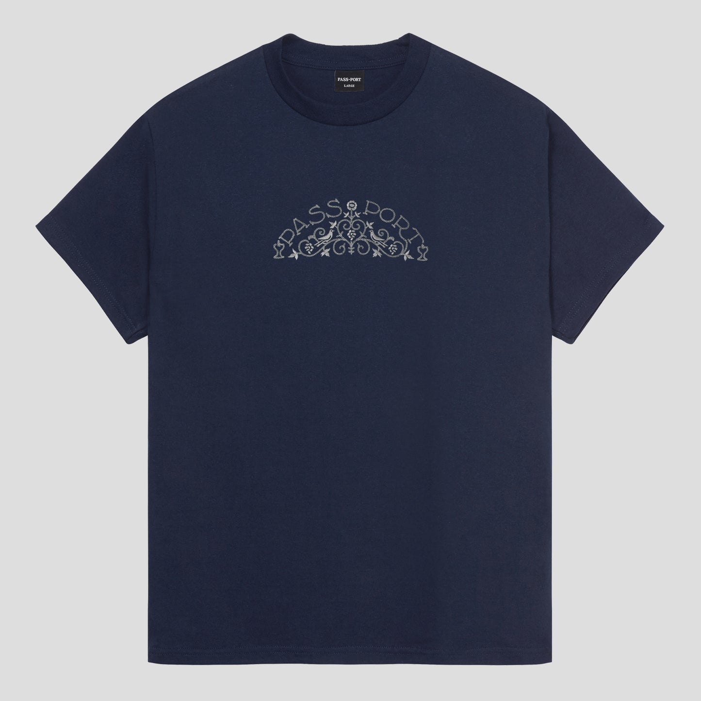 Pass~Port: Vineyard Birds Tee (NAVY)