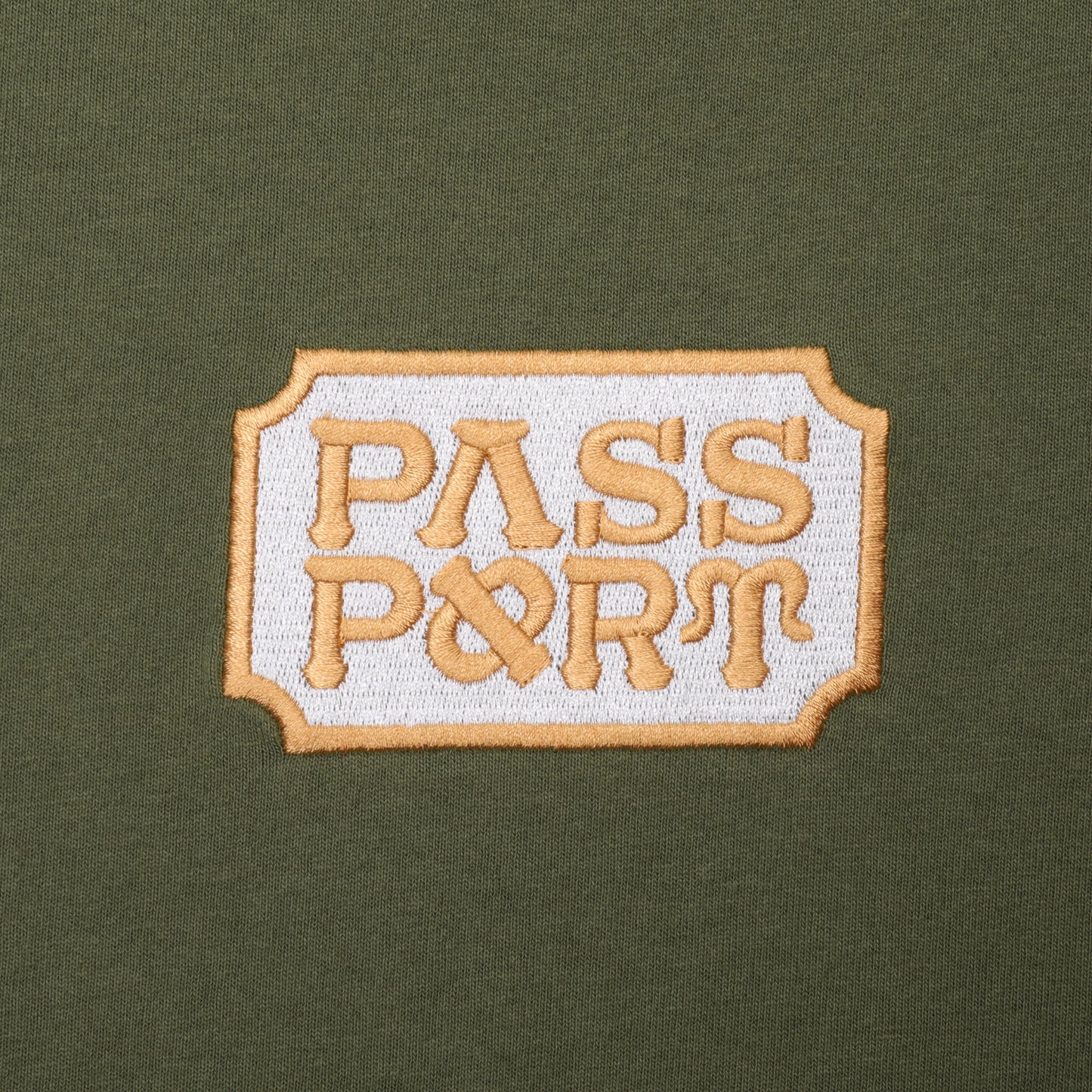 Pass~Port: Yearbook Logo Tee (OLIVE)