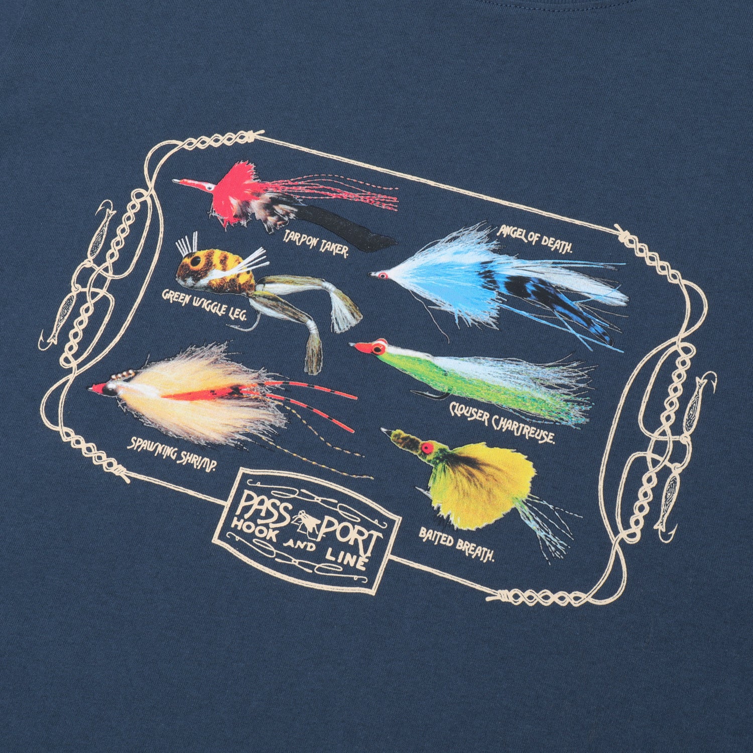 Pass~Port 'Lures' T-Shirt (Harbour Blue)