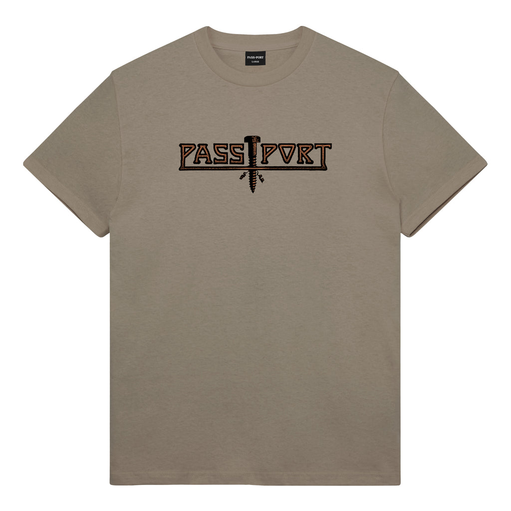 Pass~Port 'Screwed' T-Shirt (Khaki)