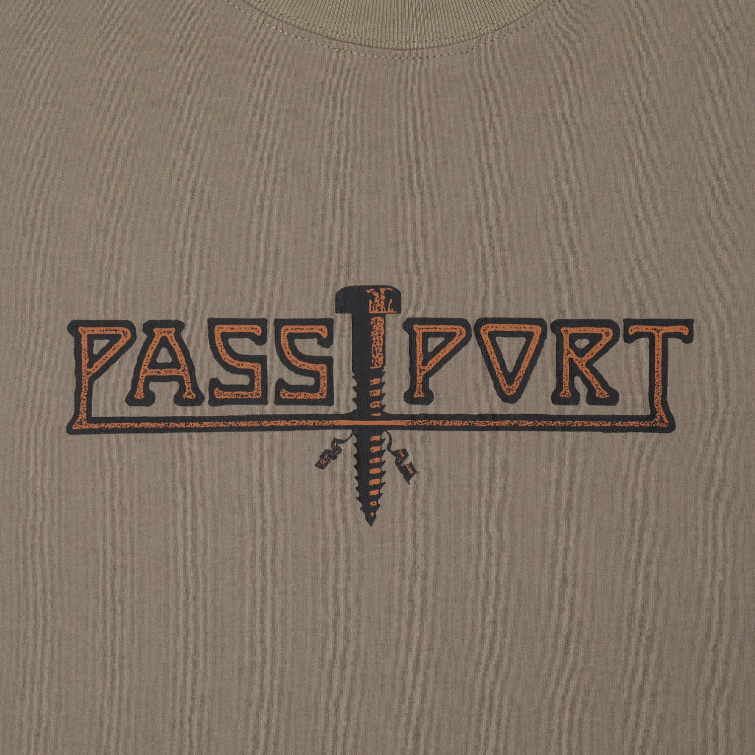 Pass~Port 'Screwed' T-Shirt (Khaki)