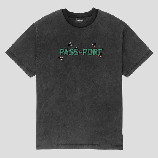 Pass~Port Skateboards: Wot Flies Tee (BLACK ACID)