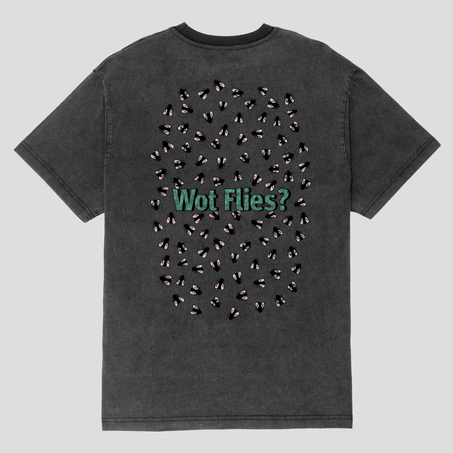 Pass~Port Skateboards: Wot Flies Tee (BLACK ACID)