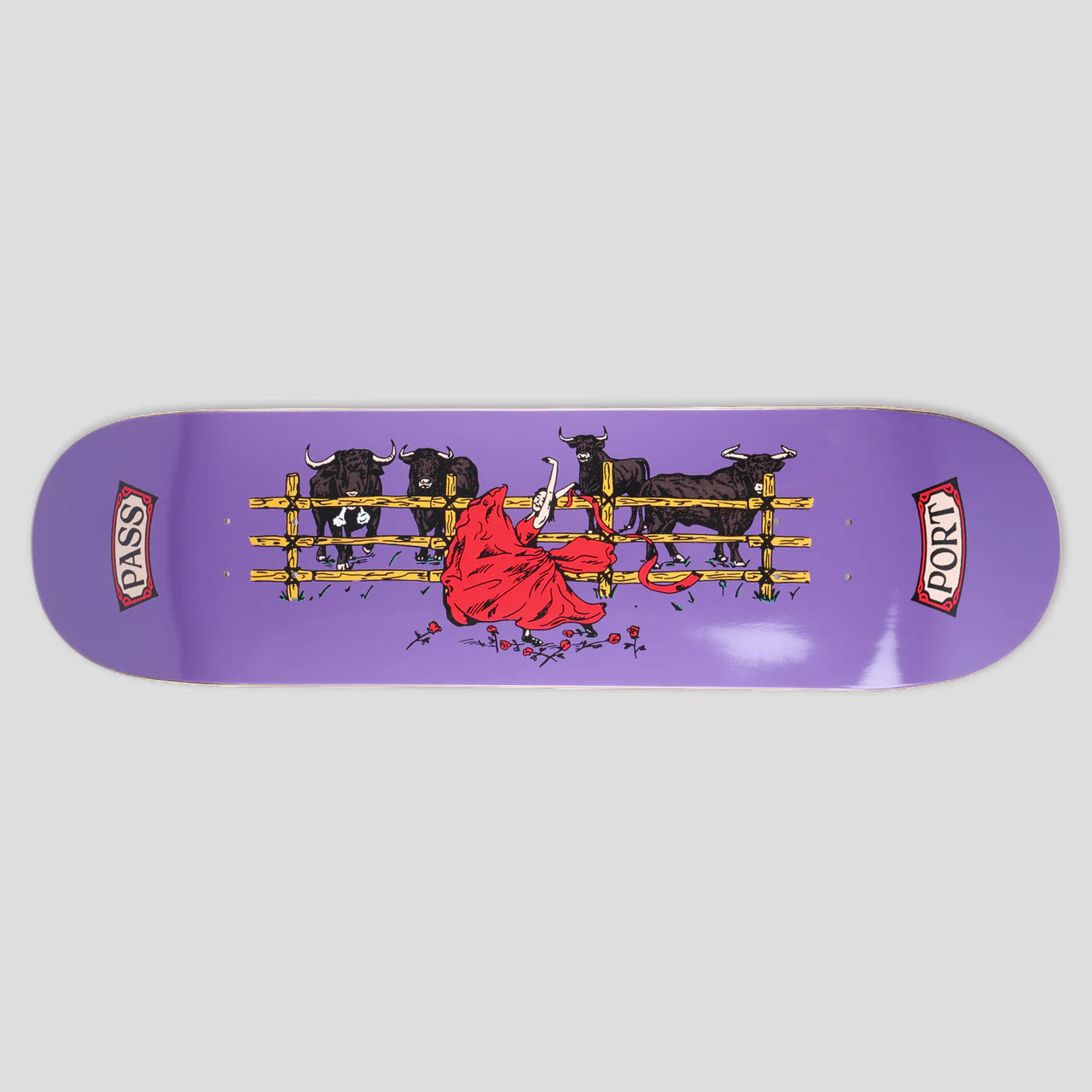 Pass~Port 8.25" 'You're Making Me Nervous Series - Red Flag' Deck