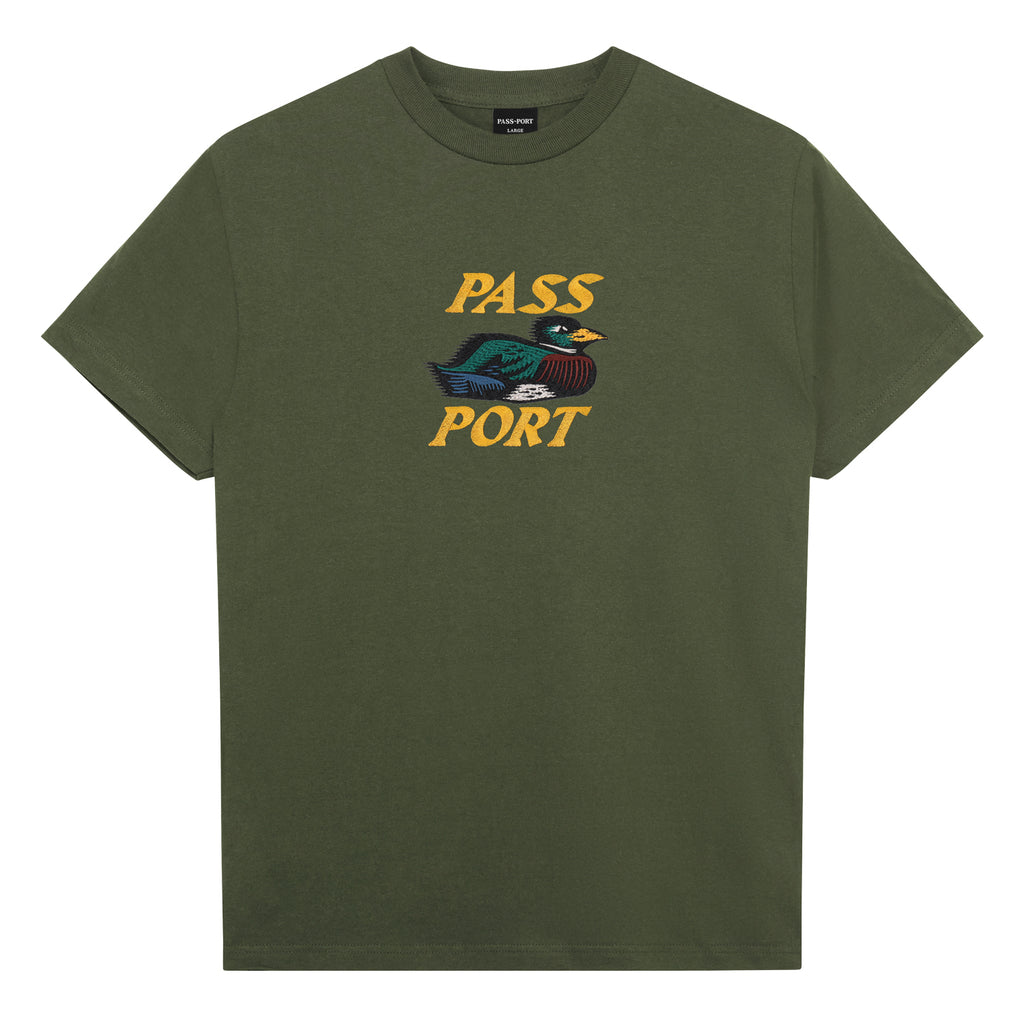Pass~Port 'Fast Duck' T-Shirt (Olive)