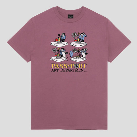 Pass~Port Art Dept. Tee (Washed Berry)