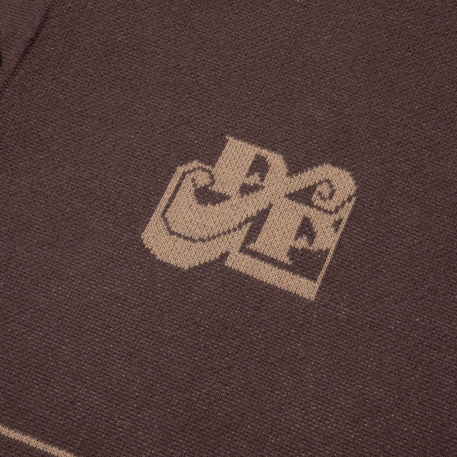 Pass~Port 'Tilde Stamp Knit' Polo (Choc)
